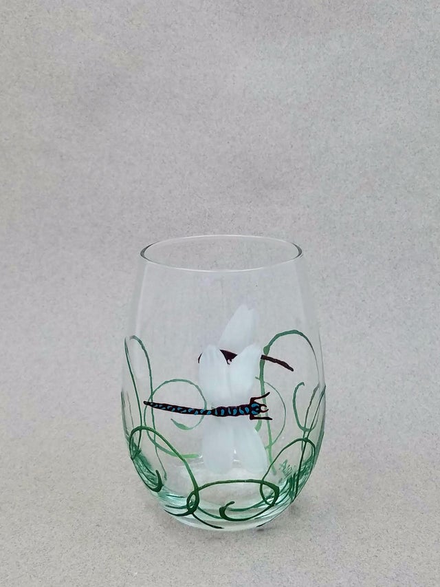 Mint Green Stemless Wine Glasses – Martha Mae: Art Supplies & Beautiful  Things
